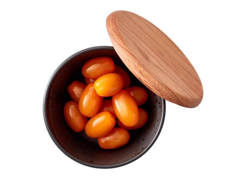 Zestaw misek kamionkowych z pokrywką 3szt. czarny 12485