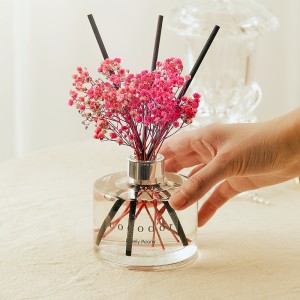 Dyfuzor zapachowy z patyczkami i prawdziwymi kwiatami 200 ml Pure Cotton PDI30401