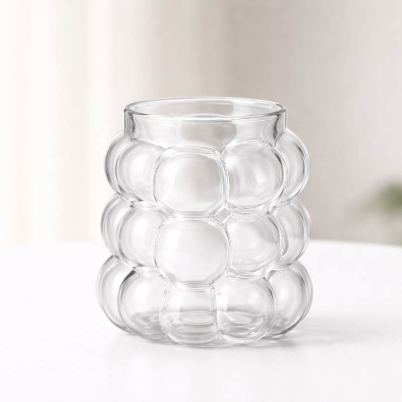 Szklanka 350ml Bubble 1 szt do kawy latte drinków SZK197