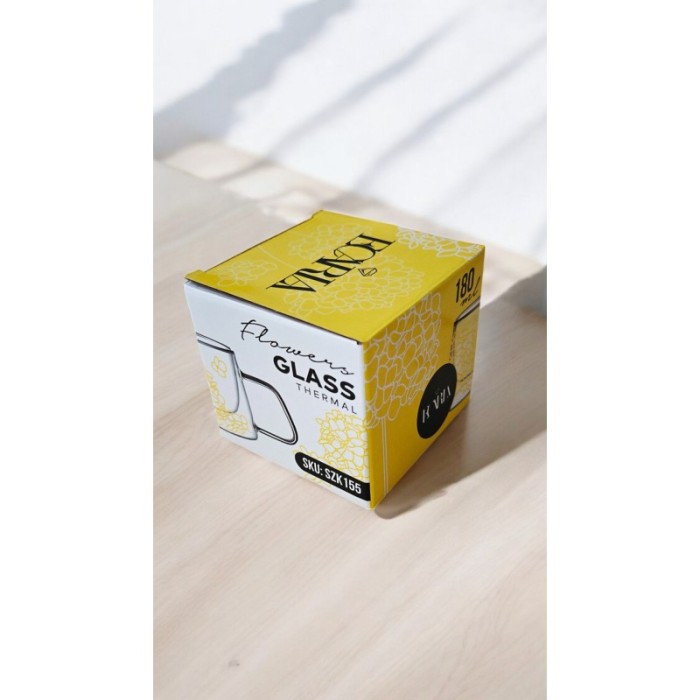 Szklanka termiczna z kwiatami w środku, hortensje 180 ml 1szt SZK155