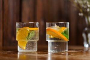 Dwie szklanki ryflowane 350ml Livio 1784