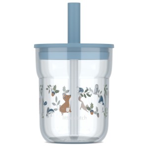 Szklanka dziecięca ze słomką Mio 250ml Forest Friends 108023065408