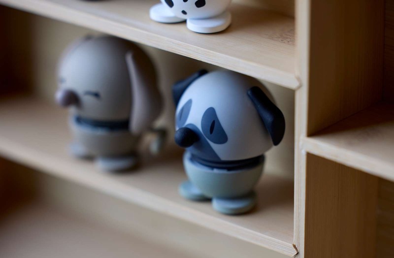 Hoptimist figurka Pug XS Grey 38289