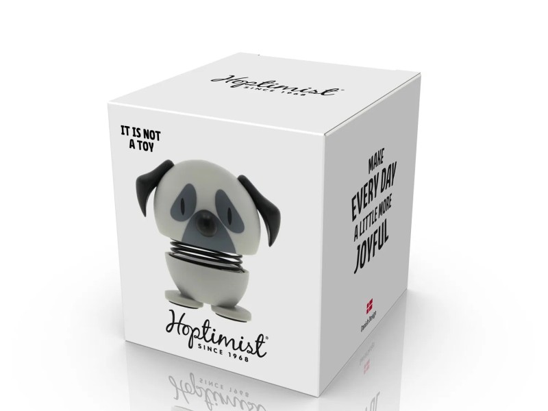 Hoptimist figurka Pug XS Grey 38289