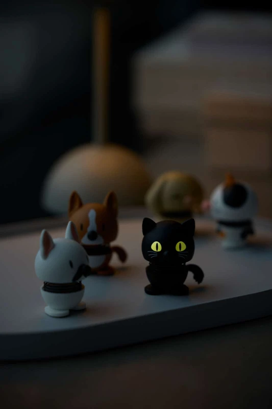 Hoptimist figurka Cat XS Black 38296