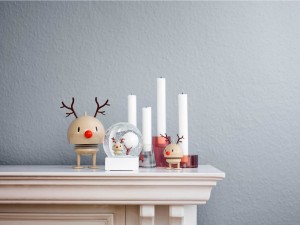 Figurka kula śnieżna Hoptimist Reindeer Globe L beżowa 26378