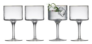 Kieliszki do ginu Palermo 320 ml 4 sztuki złote 23714