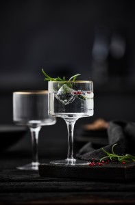 Kieliszki do ginu Palermo 320 ml 4 sztuki złote 23714
