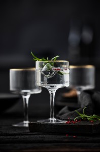 Kieliszki do ginu Palermo 320 ml 4 sztuki złote 23714