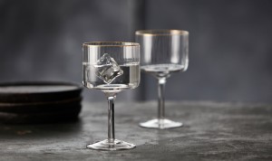Kieliszki do ginu Palermo 320 ml 4 sztuki złote 23714