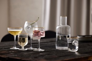 Kieliszki do ginu Palermo 320 ml 4 sztuki złote 23714