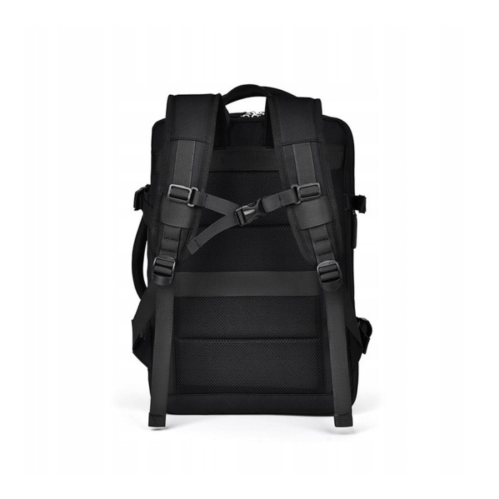 Plecak podróżny, kabinowy do samolotu, wodoodporny z USB, 44x30x16/26cm PL177