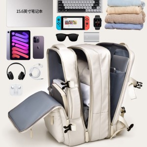 Plecak podróżny, kabinowy do samolotu, wodoodporny z USB, 44x30x16/26cm PL178