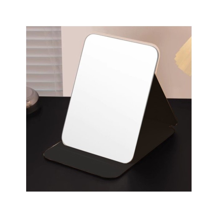 Lusterko kosmetyczne z ekoskóry, otwierane, stojące duże, kotki 15 x 20cm L24