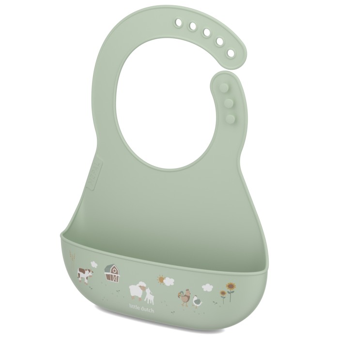 Mepal- Śliniak silikonowy z kieszonką Mio Little Farm 108034565399