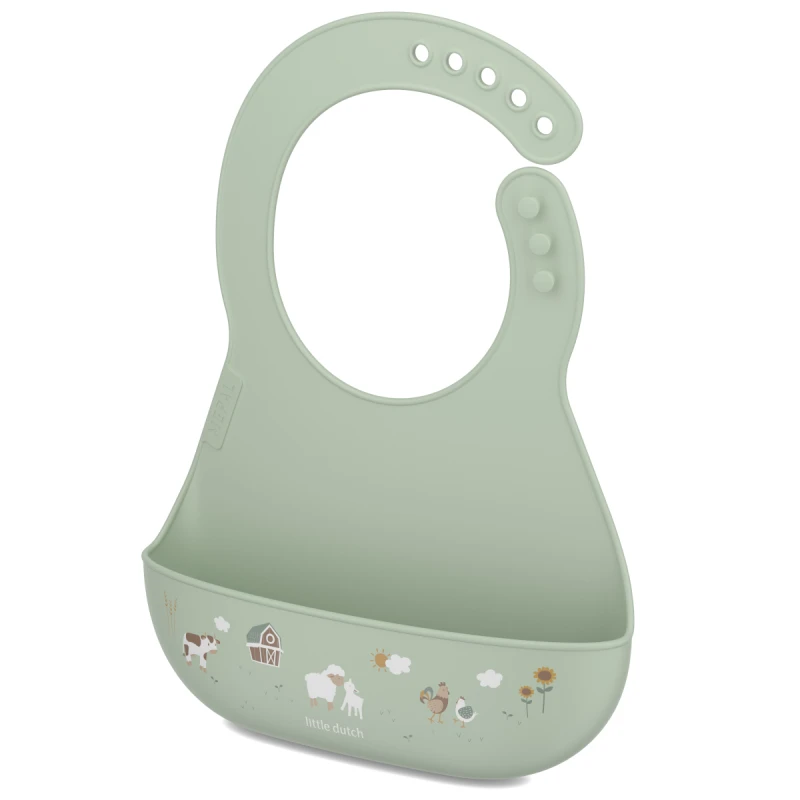 Mepal- Śliniak silikonowy z kieszonką Mio Little Farm 108034565399