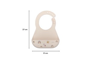 Mepal- Śliniak silikonowy z kieszonką Mio Little Farm 108034565399