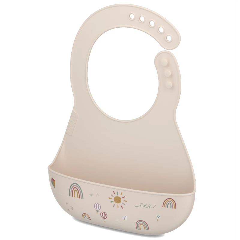 Mepal- Śliniak silikonowy z kieszonką Mio Sunshine &amp; Rainbow 108034565245