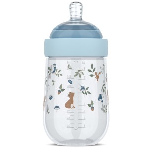Mepal-  Butelka ze smoczkiem Mio 240 ml Forest Friends 108061565408