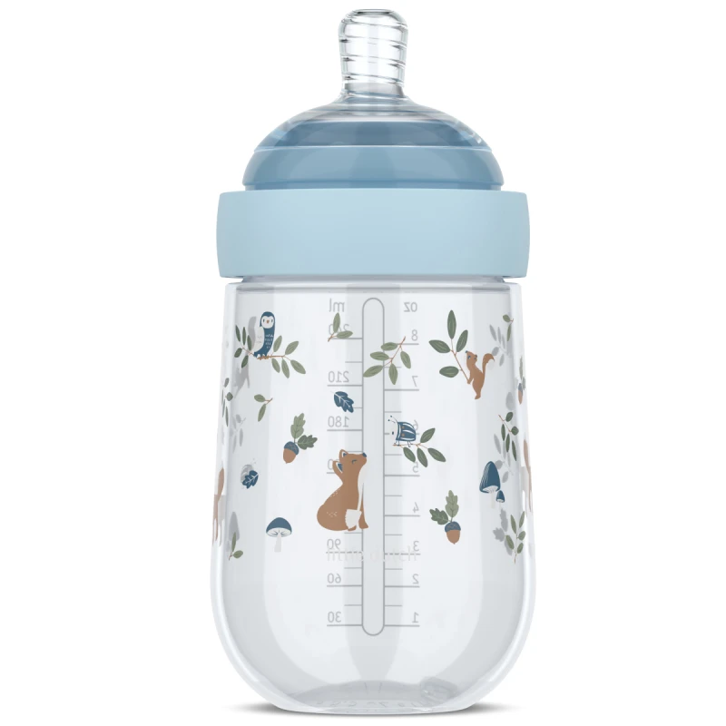Mepal-  Butelka ze smoczkiem Mio 240 ml Forest Friends 108061565408