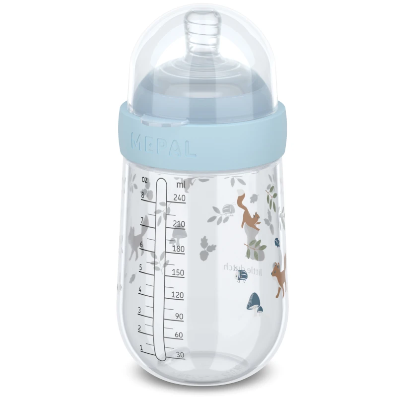 Mepal-  Butelka ze smoczkiem Mio 240 ml Forest Friends 108061565408