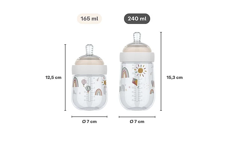 Mepal-  Butelka ze smoczkiem Mio 240 ml Forest Friends 108061565408