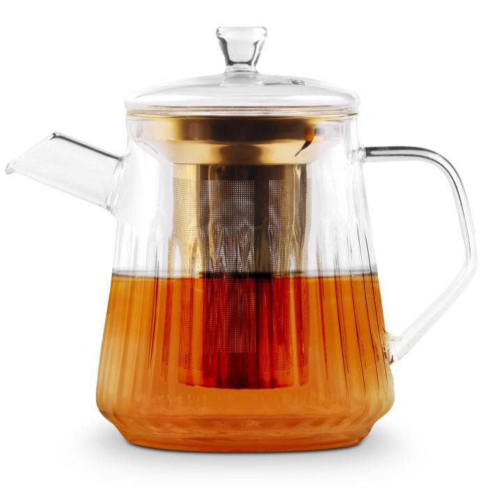 Vialli Design- Zaparzacz do herbaty 900 ml Złoty Mia 2057