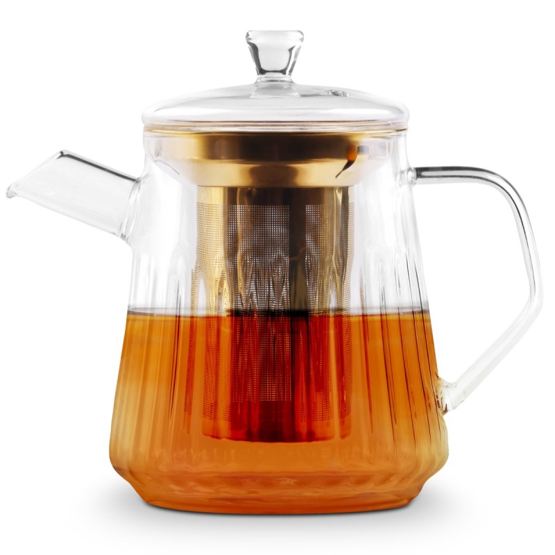 Vialli Design- Zaparzacz do herbaty 900 ml Złoty Mia 2057