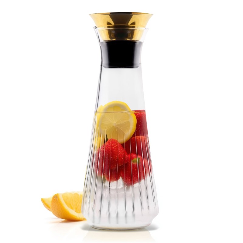 Vialli Design- Karafka Drip-Free 900 ml Złota Mia 2064