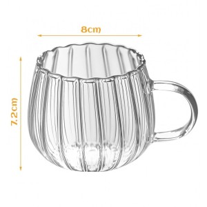 Filiżanka z falowanymi ściankami Ryflowana z uchem 400 ml 1szt SZK52