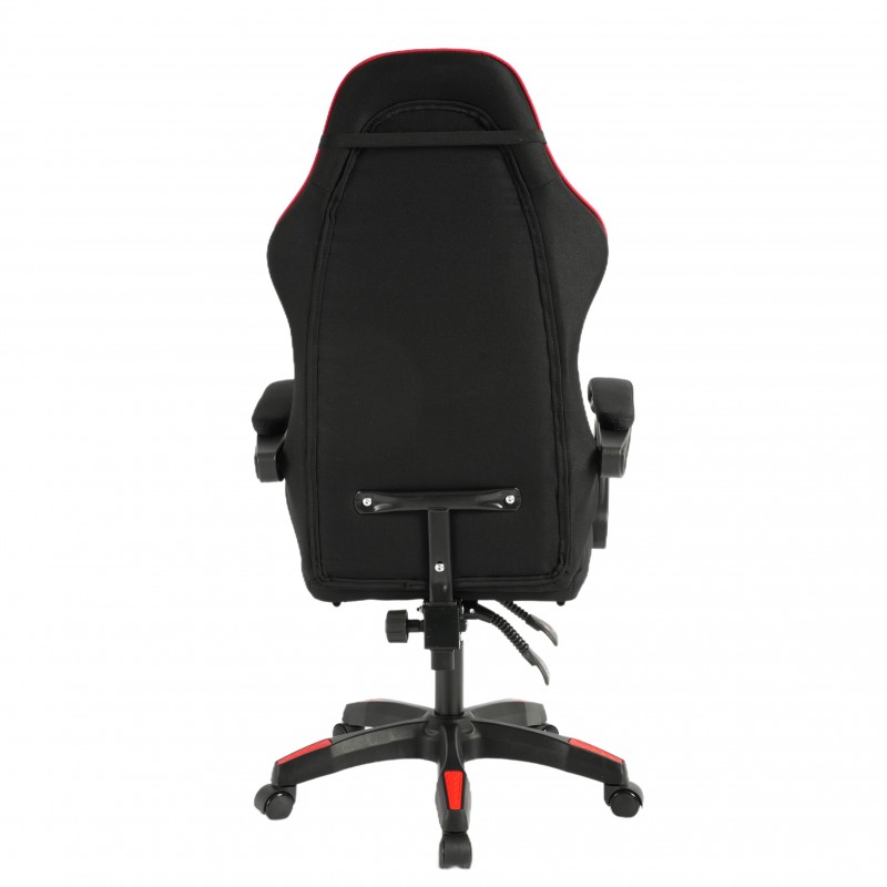 Fotel gamingowy obrotowy VECTOR z masażerem i podnóżkiem KO48CZE