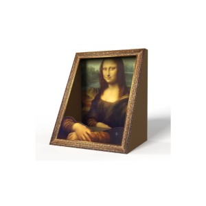 Drapak domek DLA KOTA - obraz ramka Mona Lisa, legowisko KOT29