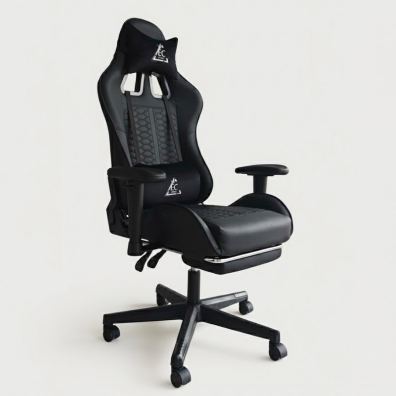 Fotel gamingowy obrotowy EvoChair z masażerem i regulowanymi podłokietnikami KO45CZ