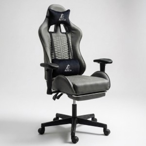 Fotel gamingowy obrotowy EvoChair z masażerem i regulowanymi podłokietnikami KO45SZ