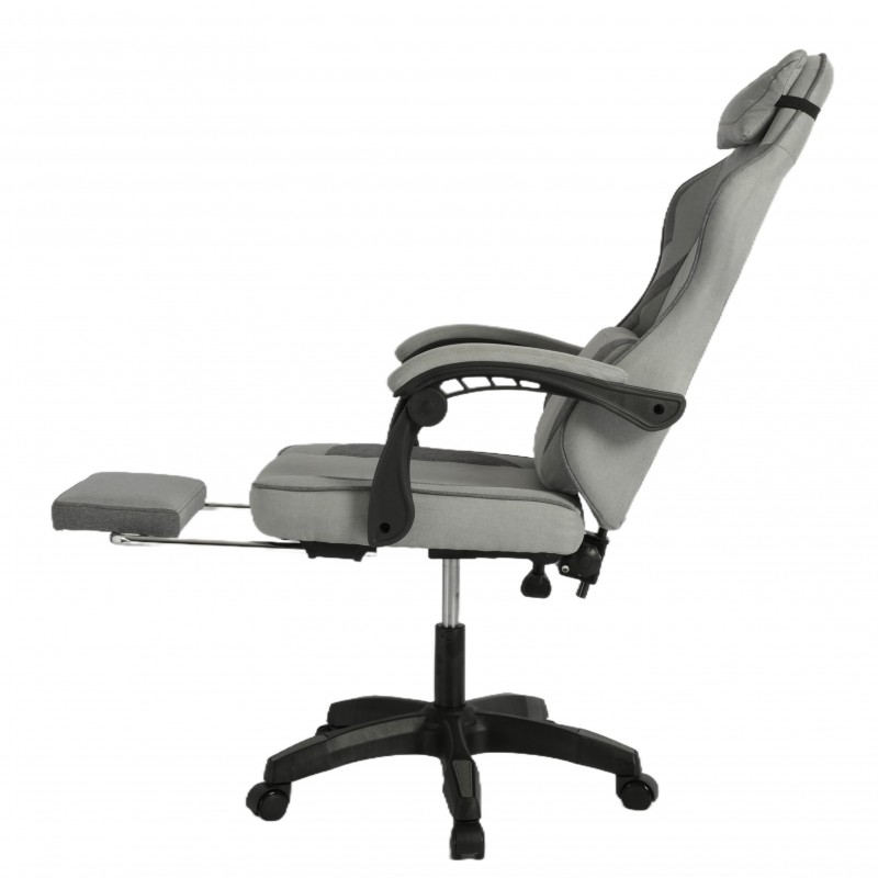 Fotel gamingowy obrotowy VECTOR z masażerem podnóżkiem KO48SZ