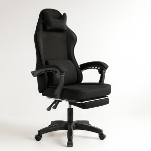 Fotel gamingowy obrotowy VECTOR z masażerem i podnóżkiem KO48CZ