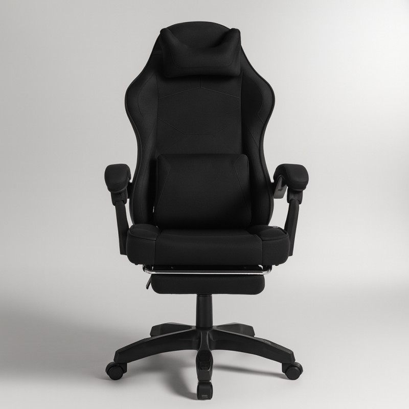 Fotel gamingowy obrotowy VECTOR z masażerem i podnóżkiem KO48CZ