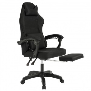 Fotel gamingowy obrotowy VECTOR z masażerem i podnóżkiem KO48CZ