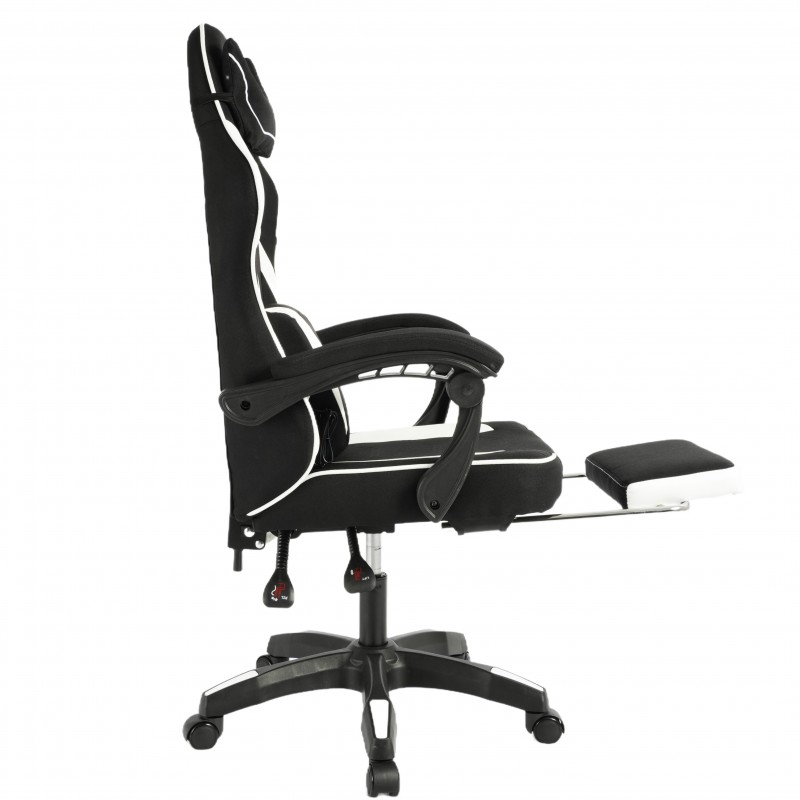 Fotel gamingowy obrotowy VECTOR z masażerem i podnóżkiem KO48B