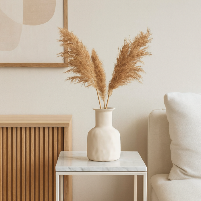 Ceramiczny wazon w pudełku, styl minimalistyczny 17,5×11cm - WAZ06