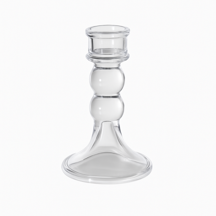 Świecznik dekoracyjny, szklany Glamour 12,5 cm - SW17