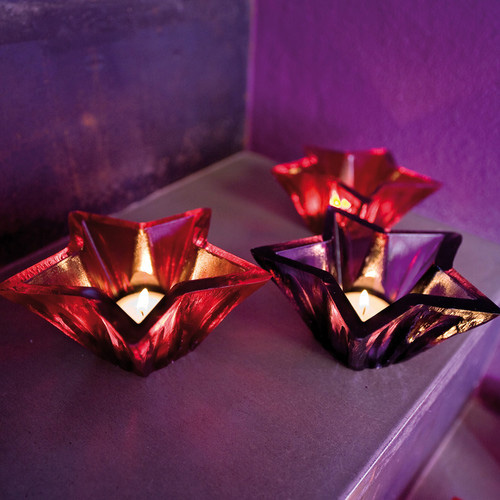 Koziol, Lampion tealight Starlight malinowy 5542536