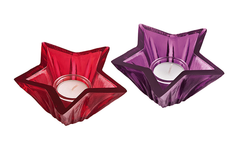 Koziol, Lampion tealight Starlight malinowy 5542536