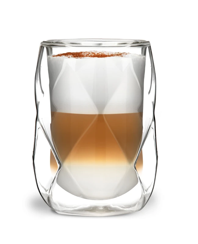 Vialli Design, komplet 2-szklanek 350ml z podwójną ścianką 350ml Geo 7589