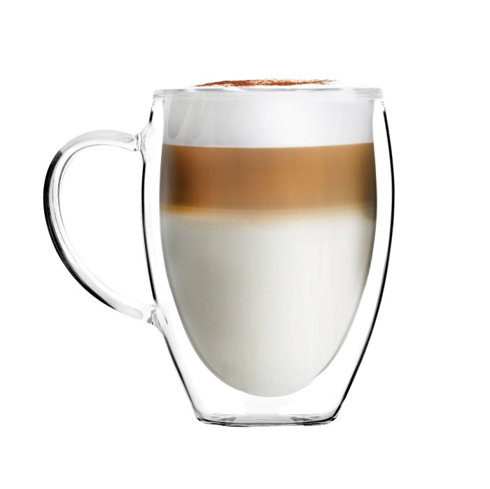 Vialli Design, komplet 2 szklanek wysokich z podwójną ścianką i uszkiem Noa 360 ml 29774