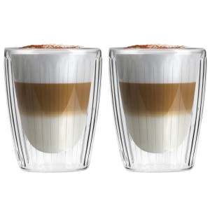 Vialli Design, komplet 2 szklanek z podwójną ścianką 250 ml Livio Duo 1661