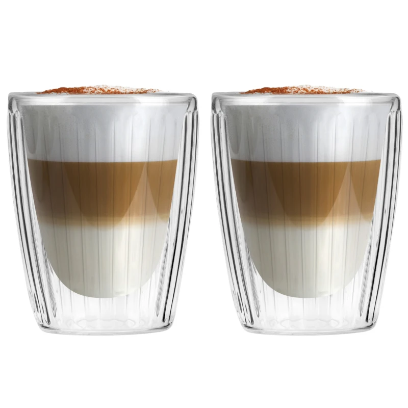 Vialli Design, komplet 2 szklanek z podwójną ścianką 250 ml Livio Duo 1661