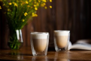 Vialli Design, komplet 2 szklanek z podwójną ścianką 250 ml Livio Duo 1661