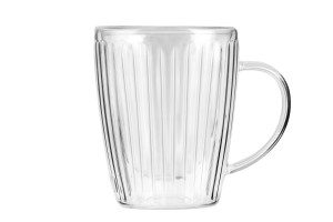 Vialli Design, komplet 2 szklanek z uchem z podwójną ścianką 250 ml Livio Duo 1654