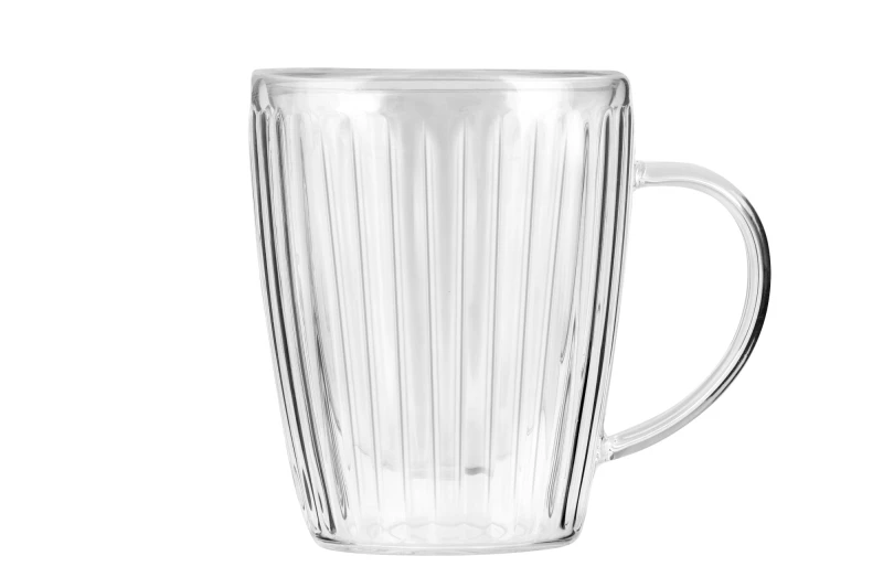 Vialli Design, komplet 2 szklanek z uchem z podwójną ścianką 250 ml Livio Duo 1654